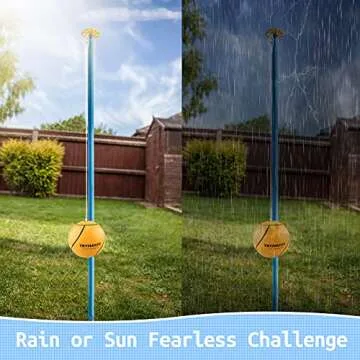 Trymaker Tetherball, Tether Balls and Rope Set, Replacement Tetherball for Adults Backyard Outdoors