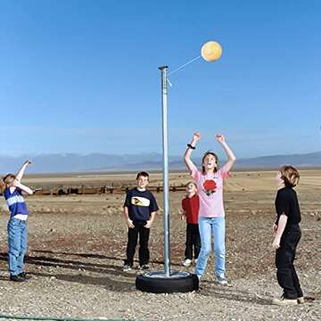 Trymaker Tetherball, Tether Balls and Rope Set, Replacement Tetherball for Adults Backyard Outdoors