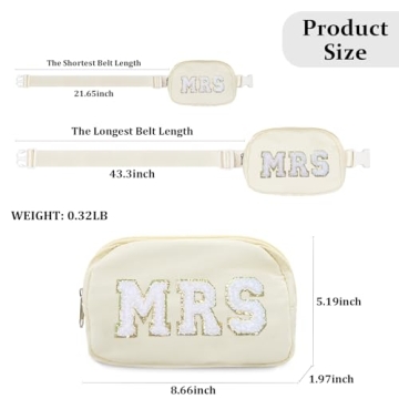 Lamyba Bridal Fanny Pack for Bachelorette & Wedding Day