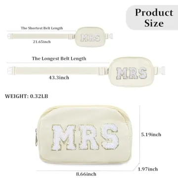 Lamyba Bridal Fanny Pack for Bachelorette & Wedding Day