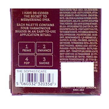 Charlotte Tilbury Luxury Eye Shadow Palette Quad - The Sophisticate - Full Size, Powder