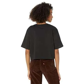 UGG Women's Tana Cropped Tee Shirt, Black, X-Small