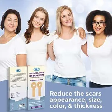 Breast Surgery Recovery Supplies - Silicone Sheets for Healing - Augmentation Essentials - Comfortable Under Post-Op Bra
