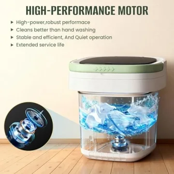 Compact Portable Washing Machine for Travel and Camping