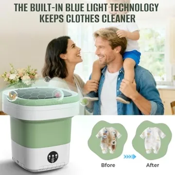 Compact Portable Washing Machine for Travel and Camping
