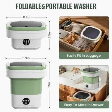 Compact Portable Washing Machine for Travel and Camping