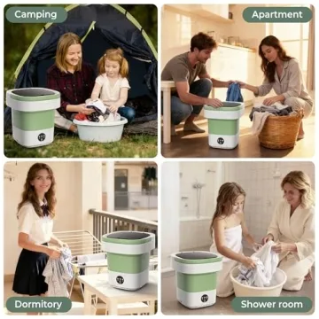Compact Portable Washing Machine for Travel and Camping