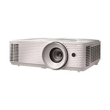 Optoma HD39HDRx High Brightness HDR 1080p Home Theater Projector | 120Hz Refresh Rate | 4,000 Lumens | Fast 8.4ms Response time with 120Hz | Easy Setup, 1.3X Zoom | 4K Input | Quiet 26 dB Operation