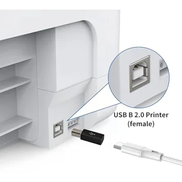 USB B to USB C Adapter Set for Printers and MIDI Devices