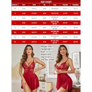 Avidlove Lace Babydoll Nightdress for Romantic Nights