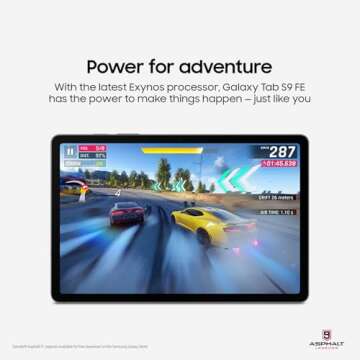 Samsung Galaxy Tab S9 FE 10.9” 256GB WiFi Android Tablet, Large Display, Long Battery Life, Powerful Processor, S Pen, 8MP Camera, Lightweight Durable Design, Expandable Storage, US Version,2023, Mint