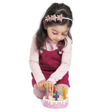Tender Leaf Toys Rainbow Birthday Cake for Imaginative Play