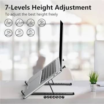 Adjustable Laptop Stand Ergonomic Portable Ventilated Comfort