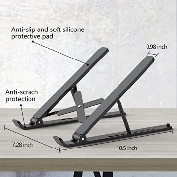 Adjustable Laptop Stand Ergonomic Portable Ventilated Comfort