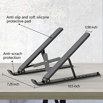 Adjustable Laptop Stand Ergonomic Portable Ventilated Comfort