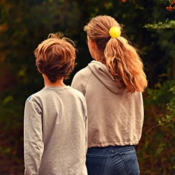 WILLBOND Fluffy Pom Pom Hair Ties Set for Women & Kids