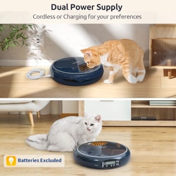 ORSDA Automatic Cat Feeder with Timed Meals and Voice Recorder