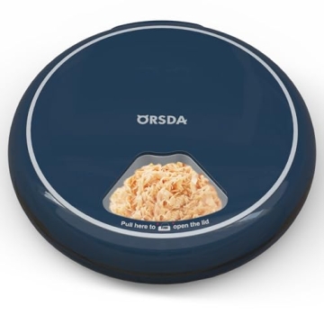 ORSDA Automatic Cat Feeder with Timed Meals and Voice Recorder