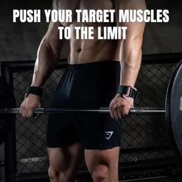 MANUEKLEAR Gym Straps Weight Lifting, Double Leather Lifting Straps for Men Deadlift with Cushion Wrist Loop, Gym Lifting Wrist Wraps for Weightlifting