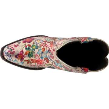 Stylish ROPER Women’s Ingrid Metallic Floral Ankle Boots