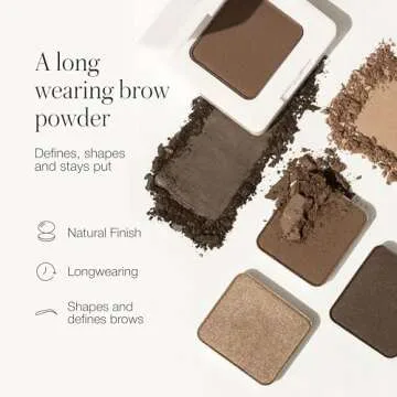 RMS Beauty Back2Brow Powder, Eyebrow Powder in Taupe Light Brown & Blonde Eyebrow Color, Auburn & Brown Brow Powder, Brown & Black Eyebrow Makeup, Eyebrow Palette, Eyebrow Filler
