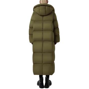 PRETTYGARDEN Women's Winter Long Puffer Coats Hooded Zip Up Casual Thickened Down Jackets Trendy War...