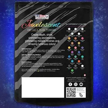 U.S. Art Supply 3.5oz Jewelescent Gold Mica Powder for Art