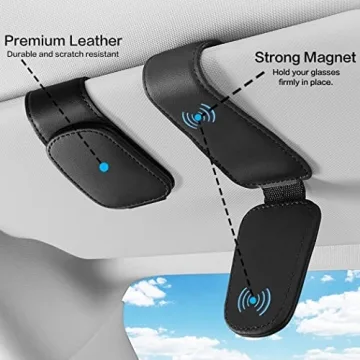 Stylish SAMGCHI Magnetic Sunglass Holder for Car Visor