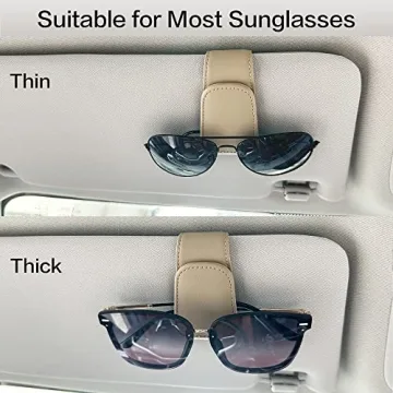 Stylish SAMGCHI Magnetic Sunglass Holder for Car Visor