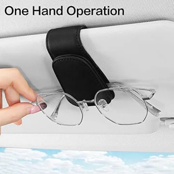 Stylish SAMGCHI Magnetic Sunglass Holder for Car Visor