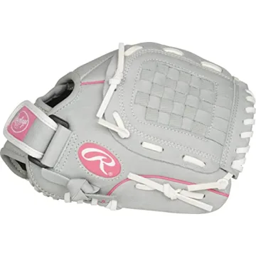 Rawlings Sure Catch Fastpitch Kids Glove - Pink/Gray/White