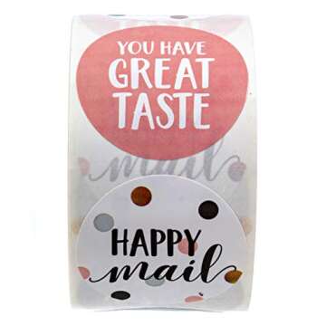 Happy Mail Stickers for Small Business & Personal Use