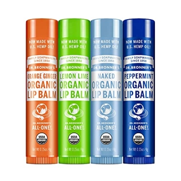Dr. Bronner's Organic Lip Balm Variety Pack - Natural Care