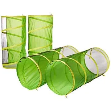 UTEX 8 in 1 Pop Up Children Play Tent House with 4 Tunnel, 4 Tents for Boys, Girls, Babies and Toddlers for Indoor and Outdoor Use