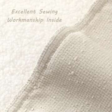 FUTEI Pack of 2 Beige Boucle Accent Decorative Throw Pillow Covers,18x18 Inch Soft Solid Textured Cushion Case,Home Decor for Couch Bed Living Room