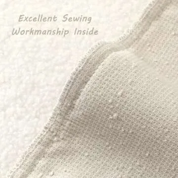 FUTEI Pack of 2 Beige Boucle Accent Decorative Throw Pillow Covers,18x18 Inch Soft Solid Textured Cushion Case,Home Decor for Couch Bed Living Room