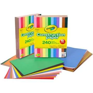 Crayola Construction Paper - Bulk School Supplies for Kids