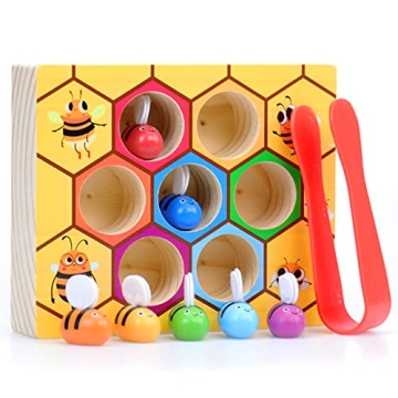 Montessori Bee to Hive Matching Game for Toddlers 2-3 Years