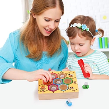 Montessori Bee to Hive Matching Game for Toddlers 2-3 Years