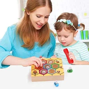 Montessori Bee to Hive Matching Game for Toddlers 2-3 Years