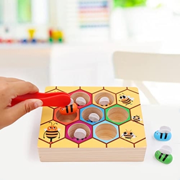 Montessori Bee to Hive Matching Game for Toddlers 2-3 Years