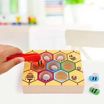Montessori Bee to Hive Matching Game for Toddlers 2-3 Years