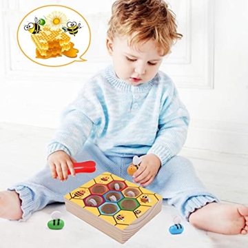 Montessori Bee to Hive Matching Game for Toddlers 2-3 Years