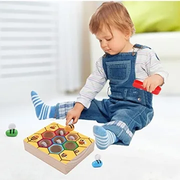 Montessori Bee to Hive Matching Game for Toddlers 2-3 Years