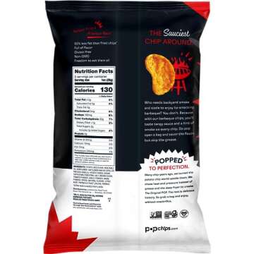 popchips Potato Chips BBQ Potato Chips, 5 Ounce (Pack of 12)