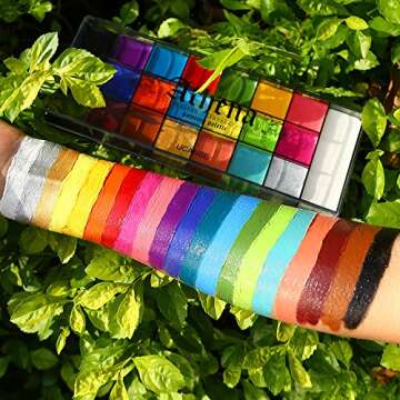 UCANBE 20 Color Professional Oil Based Face Paint Palette