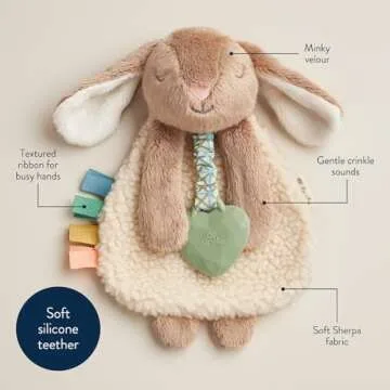 Soft Itzy Ritzy Lovey with Teether | Plush Baby Toy