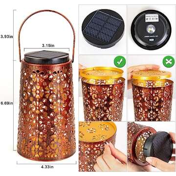 JSOT Solar Lanterns - Waterproof Outdoor Decorative Lights