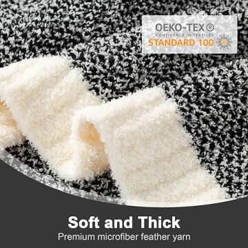 Snuggle Sac Heather Black Throw Blanket for Couch, Reversible Super Soft Micorfiber Blankets Dupes Warm Cozy Knit Fuzzy Plush Throws for Sofa, Bed, Heather Black, 50x60 inches