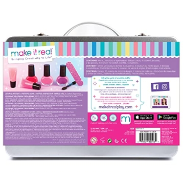 10 Piece Glam Makeup Set for Tweens Girls with Dream Guide